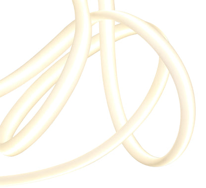 Mantra Armonia Semi Flush Large Ribbons, 60W LED, 3000K, 4500lm, Polished Chrome/Frosted Acrylic, 3yrs Warranty Ceiling