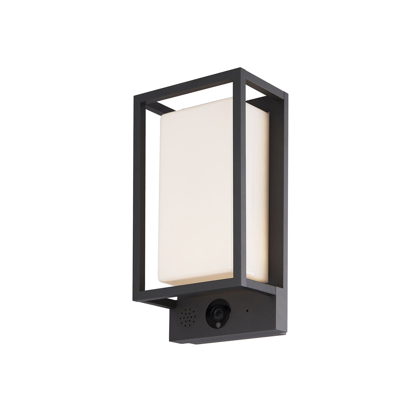 Mantra Fusion Meribel Camera/WIFI/CCT Wall Light with APP Control, 9W LED, 2700-6000K, 530lm, IP54, Graphite, 3yrs Warranty
