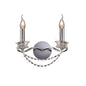 Diyas Nydia Wall Light 2 Light E14 Polished Chrome/Crystal