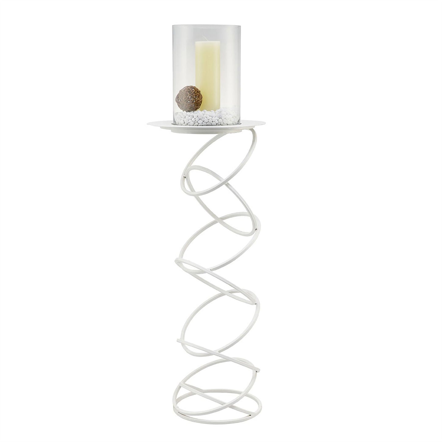 Diyas Home (DH) Zodiac Floor Lamp Candle Holder 117cm White