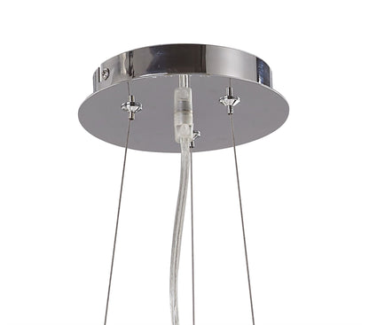 Diyas Sinclair  9 Light G9 Polished Chrome Ceiling Pendant Light Fitting
