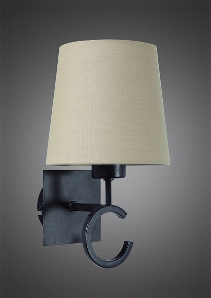 Mantra M5216 Argi Wall Light 1 Light E27 with Taupe Shade Brown Oxide