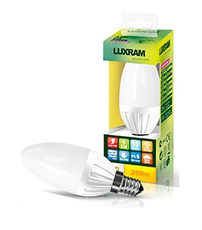 Luxram Value LED Candle Plus E14 3.5W White 6400K 300lm LED