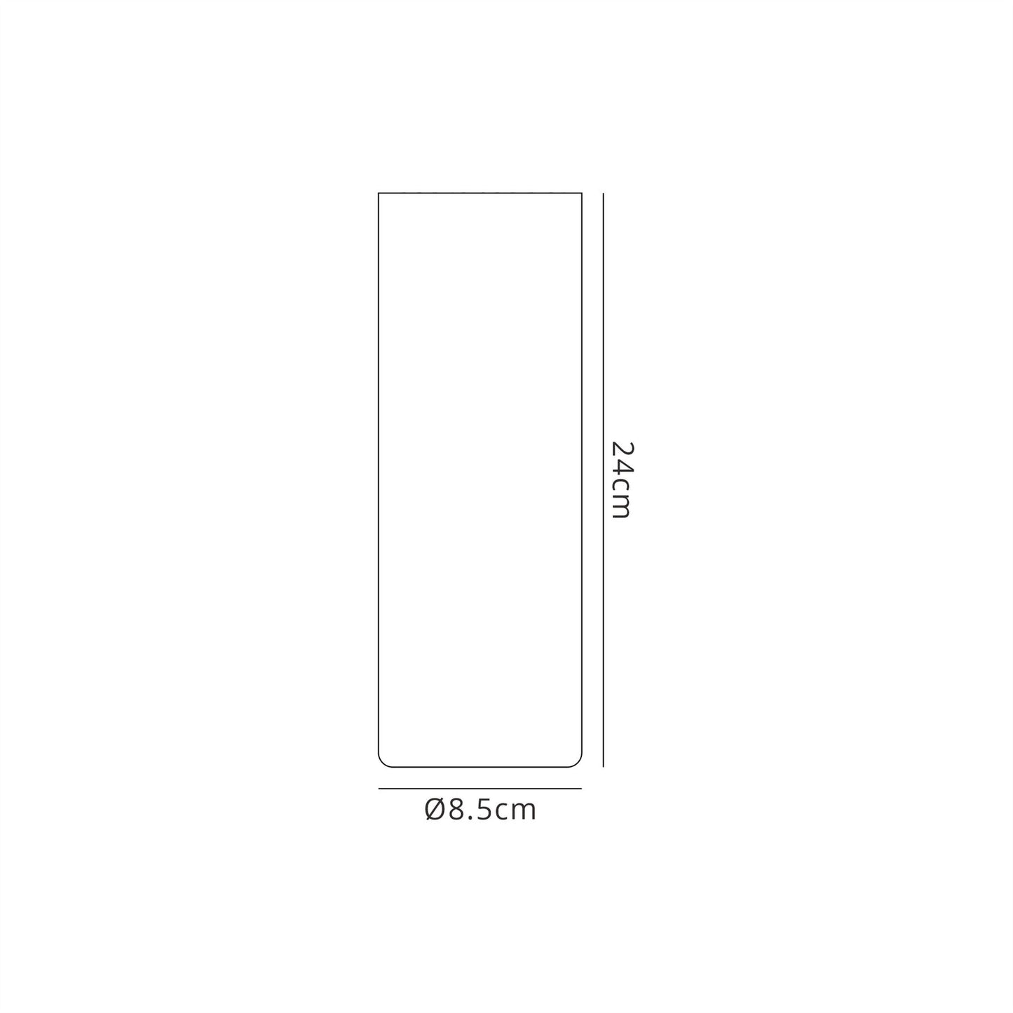 Mantra Fusion Glaciar Spotlight 24cm, IP44, 9W LED, 4000K, 700lm, White, 3yrs Warranty