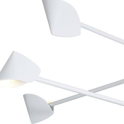 Mantra Capuccina 100cm 8 Light Fixed Pendant, 61.5W LED, 3000K, 4000lm, White, 3yrs Warranty