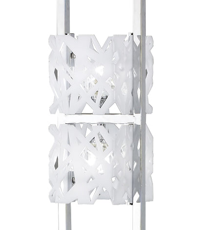 Mantra M1250 Tokio Floor Lamp 4 Light G9, Gloss White/Polished Chrome