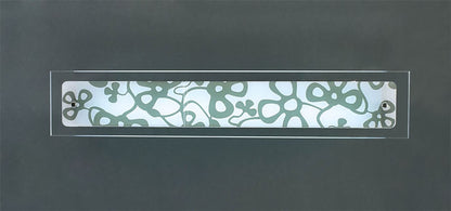 Mantra Euphoria Wall Light 1 Light T5 Medium Bar, Polished Chrome/Opal White Glass, NOT LED/CFL Compatible
