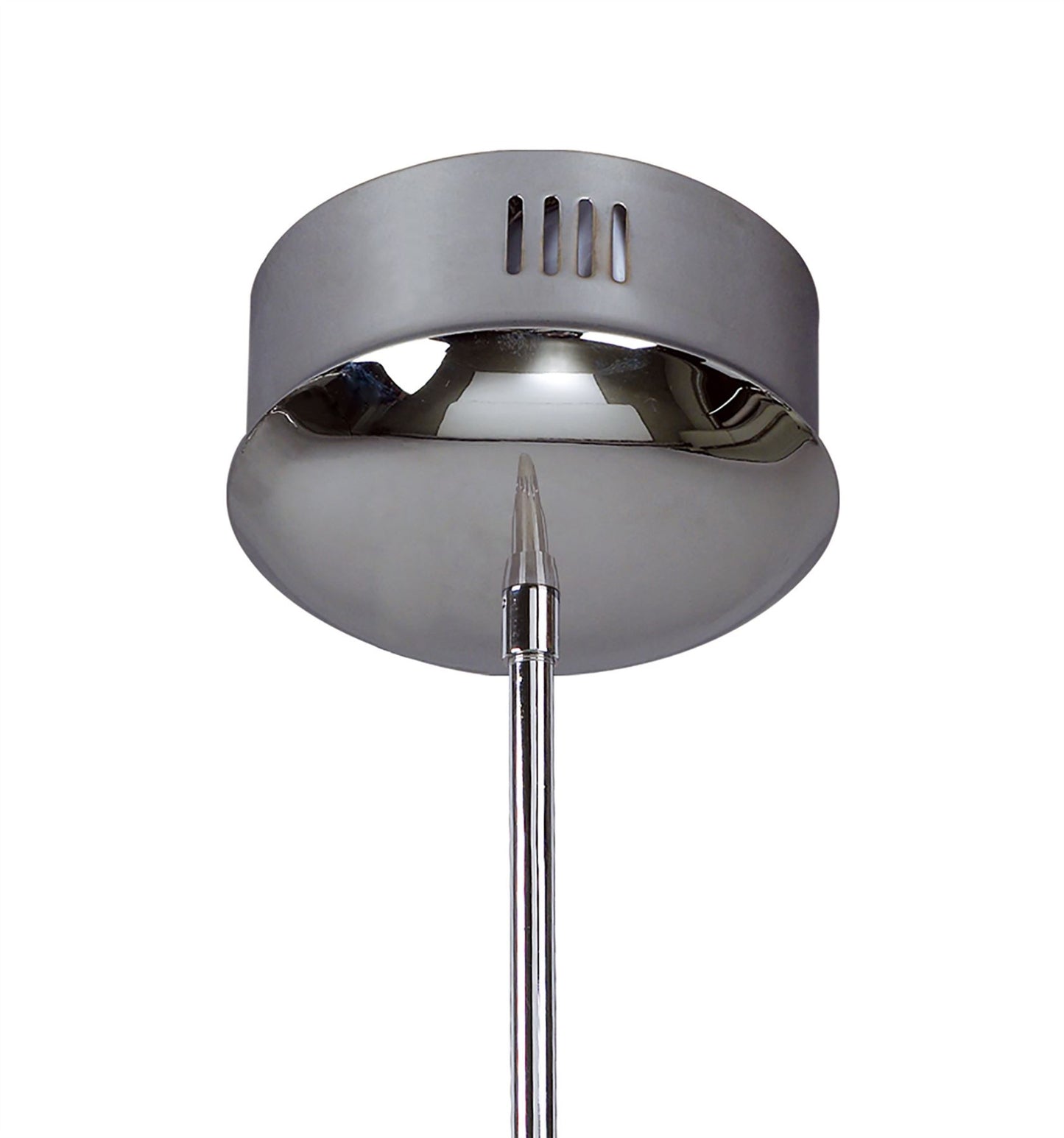 Mantra Otto 65cm Pendant 24 Light G4 Ring, Polished Chrome/Frosted Glass/Black Glass, NOT LED/CFL Compatible