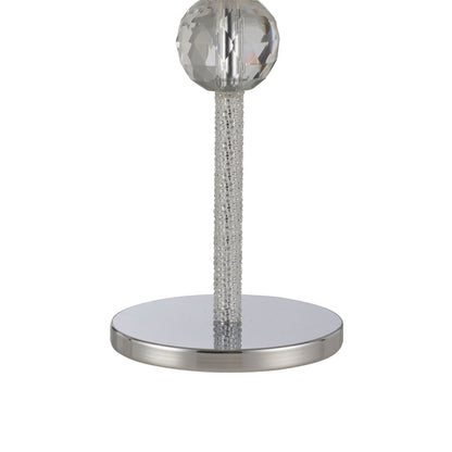 Diyas Elena Crystal Table Lamp WITHOUT SHADE 1 Light E27 Polished Chrome