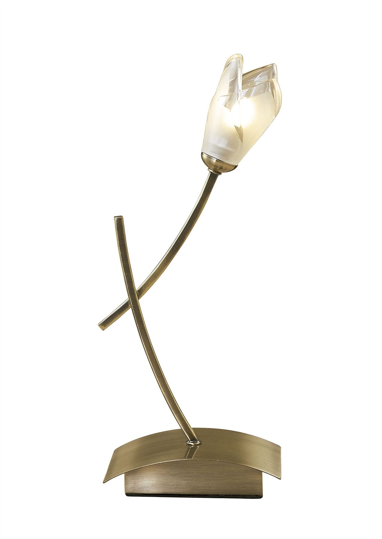Mantra Pietra Table Lamp 1 Light G9, Antique Brass