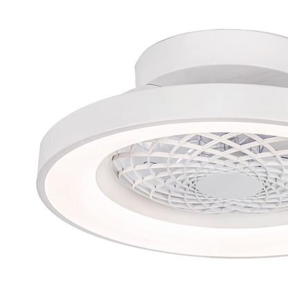 Tibet Mini 53cm 70W LED Dimmable Ceiling Light With 35W DC Reversible Fan, Remote, 3900lm, White, 5yrs Warranty
