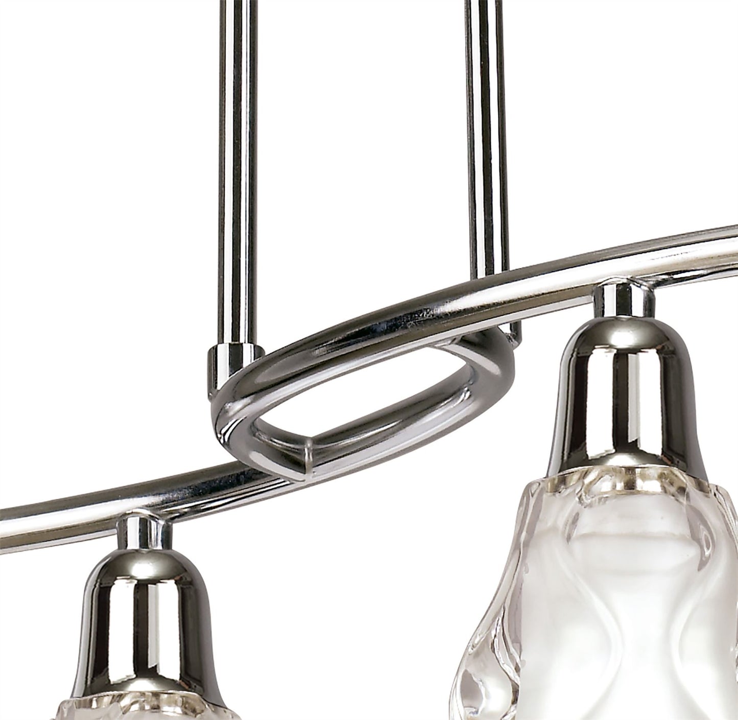 Mantra Amel Telescopic 4 Light L1, SGU10 Bar, Polished Chrome, CFL Lamps INCLUDED