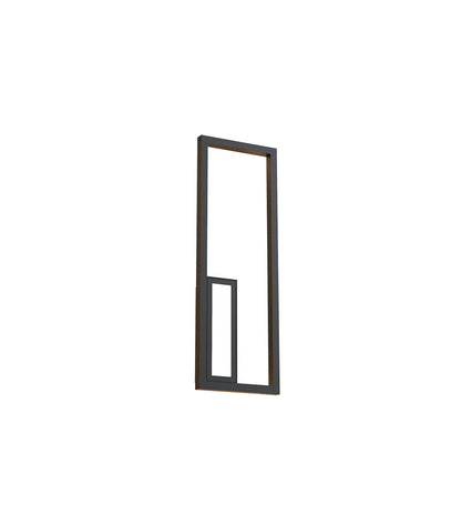 Mantra Boutique Rectangle Wall Light, Dimmable, 21W LED, 3000K, 1130lm, Black, 3yrs Warranty