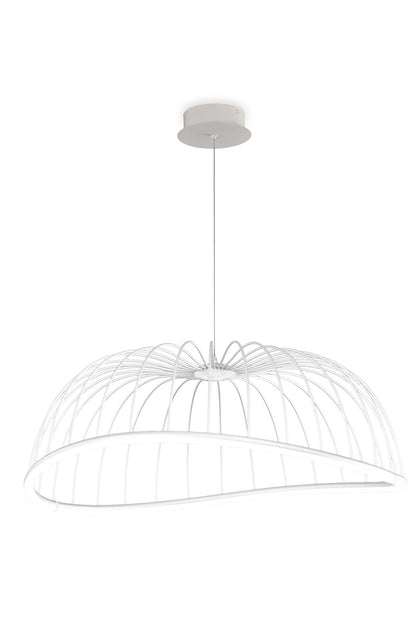 Mantra Celeste Pendant 81cm Round, 40W LED, 3000K, 2800lm, White, 3yrs Warranty