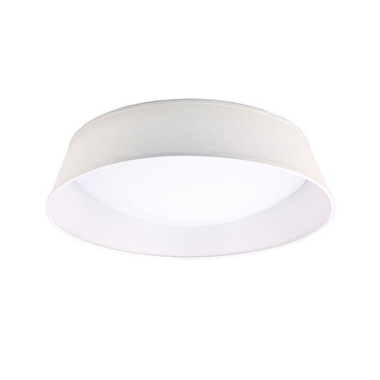 Mantra Nordica Plafones M4962 Nordica Ceiling 30W LED 60CM Off White 3000K, 3000lm, White Acrylic with Ivory White Shade, 3yrs Warranty