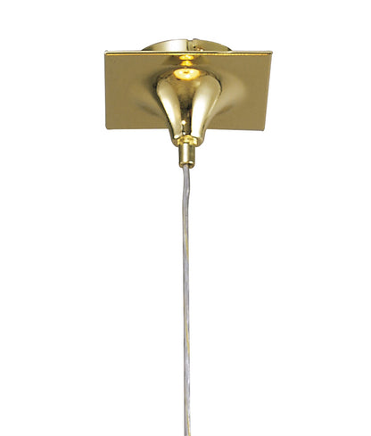 Mantra Siena 40cm Pendant Round 1 Light E27, Polished Brass with Amber Cream Shade and Clear Crystal