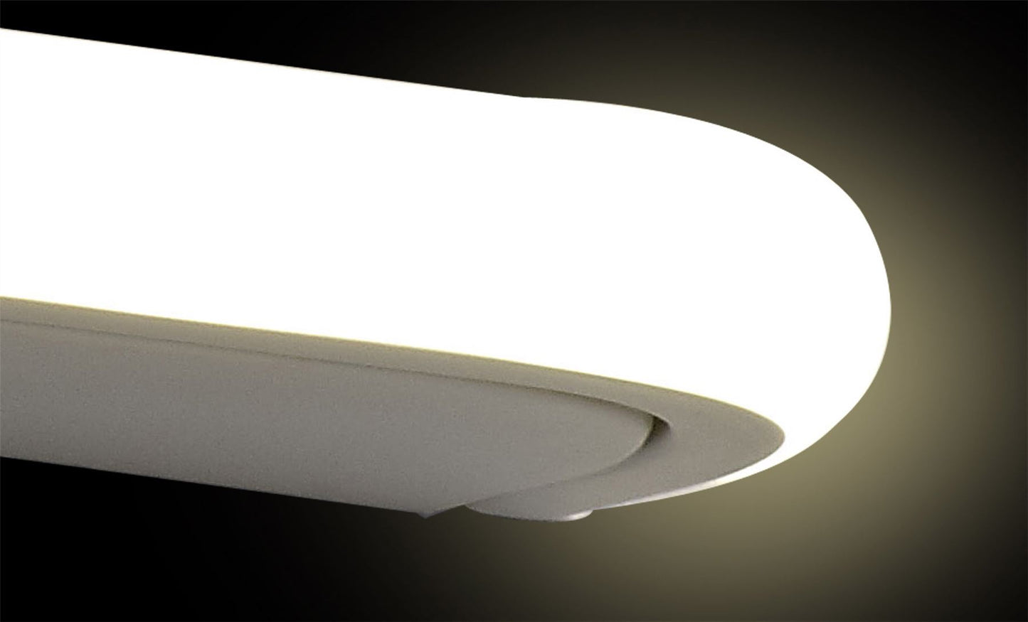 Mantra Fusion Tenerife 34cm Linear Wall Light Shelf with USB Socket, 8W LED, 3000K, 640lm, White, 3yrs Warranty