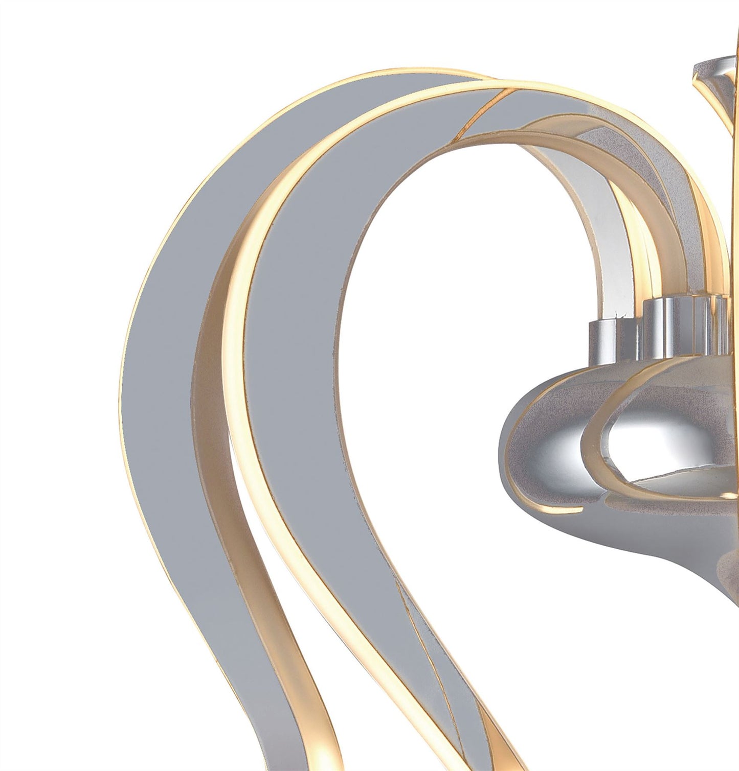 Mantra M5564 Versailles Ceiling LED Light 57W, 2733lm, 3000K Polished Chrome/White Acrylic, 3yrs Warranty