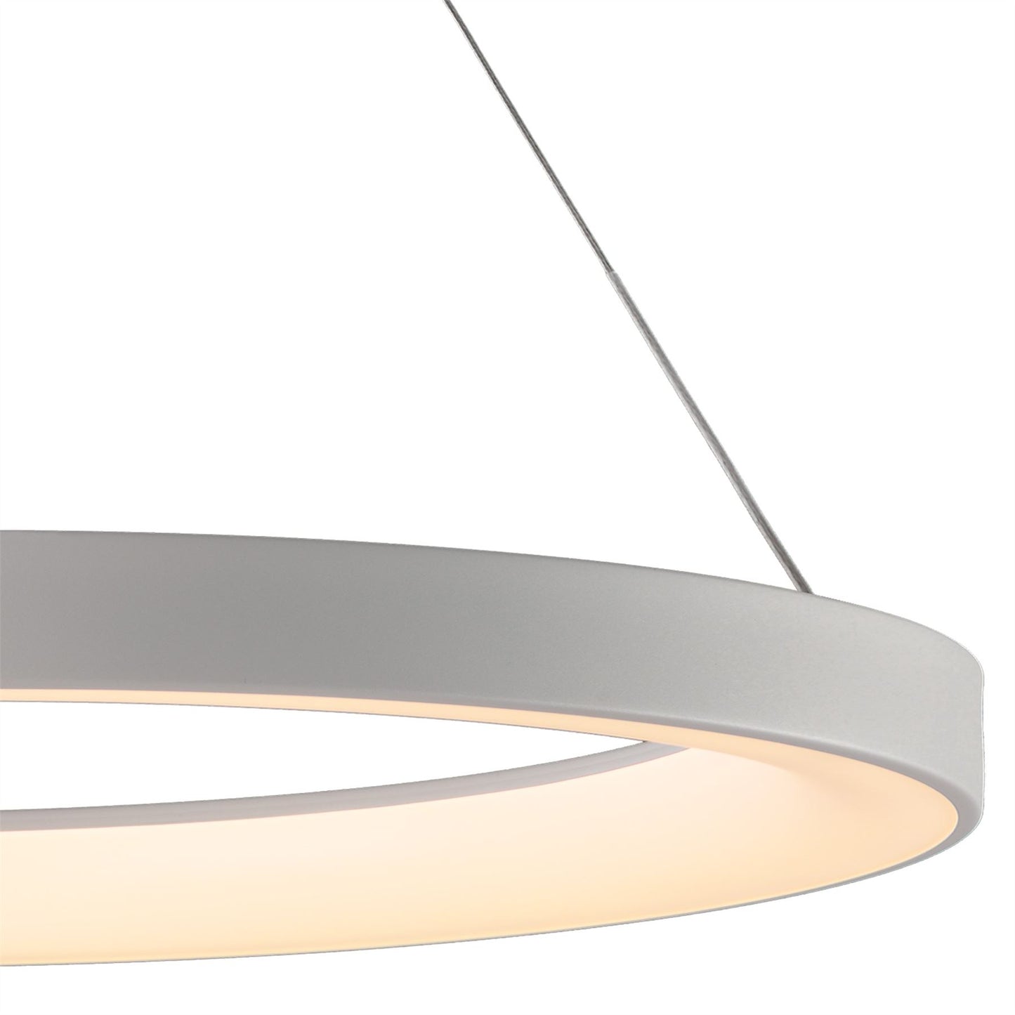 Mantra Fusion Fusion M7750 Niseko Ring Pendant 90cm 66W LED, 3000K-6000K Tuneable, 4200lm, Remote Control, White, 3yrs Warranty