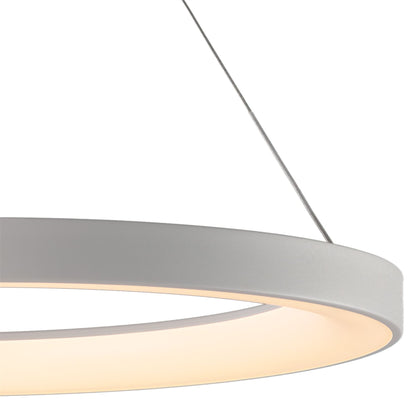 Mantra Fusion Fusion M7750 Niseko Ring Pendant 90cm 66W LED, 3000K-6000K Tuneable, 4200lm, Remote Control, White, 3yrs Warranty