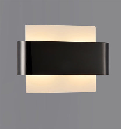 Deco Damo 2 Light G9 Flush Ceiling Light, White Base with Black Chrome Centre Band