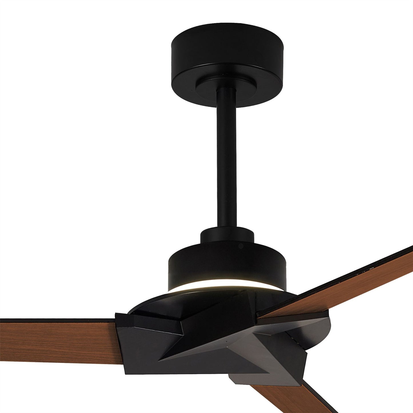 Brisa 175cm 20W LED Dimmable Ceiling Light With 40W Fan, 2700-5000K Remote & APP Control, Black/Wood, Reversible Blades, 1400lm, IP44, 5yrs Warranty