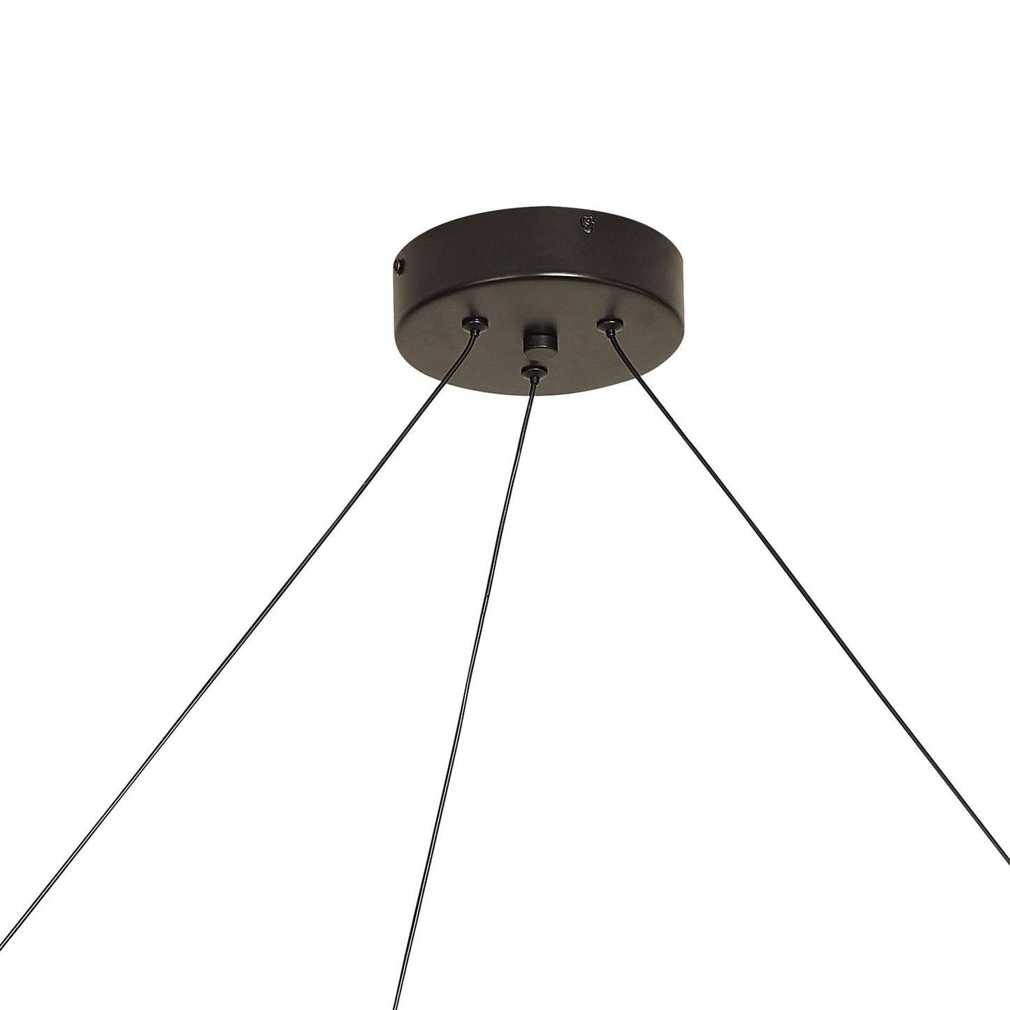 Mantra Electra Large Pendant 7W + 25W LED, 3000K, 2500lm, Black/Black Chrome/White Acrylic, 3yrs Warranty