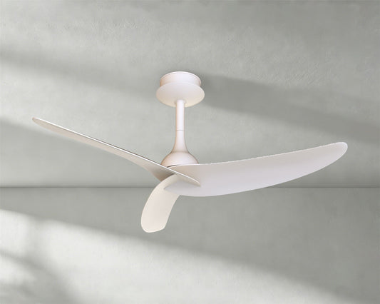 Ipanema IP44 1.2m 32W DC Fan With Remote Control, White, 5yrs Warranty