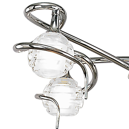 Mantra M0080 Dali Telescopic Pendant Semi Flush Convertible 4 Light G9, Polished Chrome