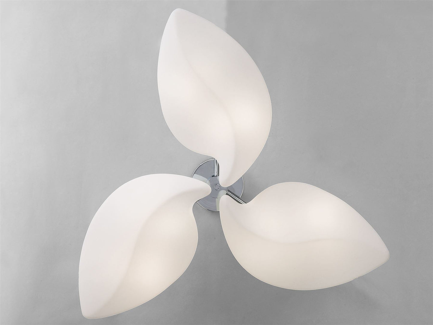 Mantra Natura 100cm Semi Flush 6 Light E27 Indoor, Polished Chrome/Opal White