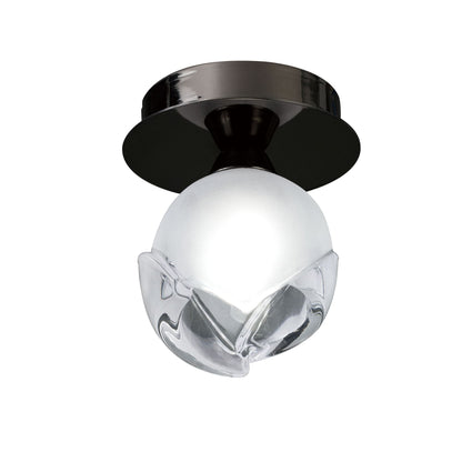 Mantra Fragma 10cm Ceiling 1 Light G9, Black Chrome