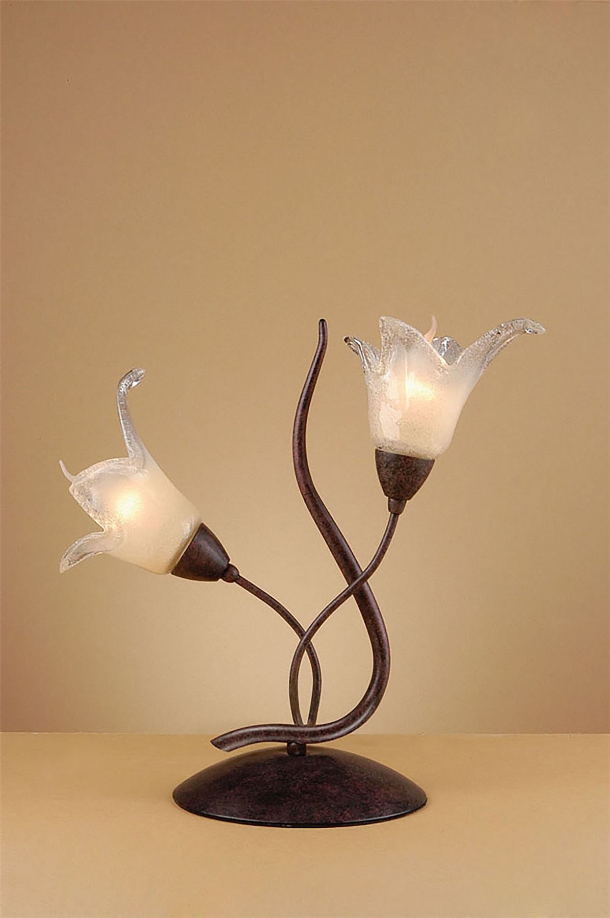 Mantra (0024 006) Florida Table Lamp 2 Light E14, Brown/Black Oxide