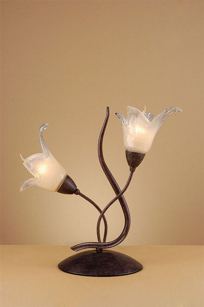 Mantra (0024 006) Florida Table Lamp 2 Light E14, Brown/Black Oxide