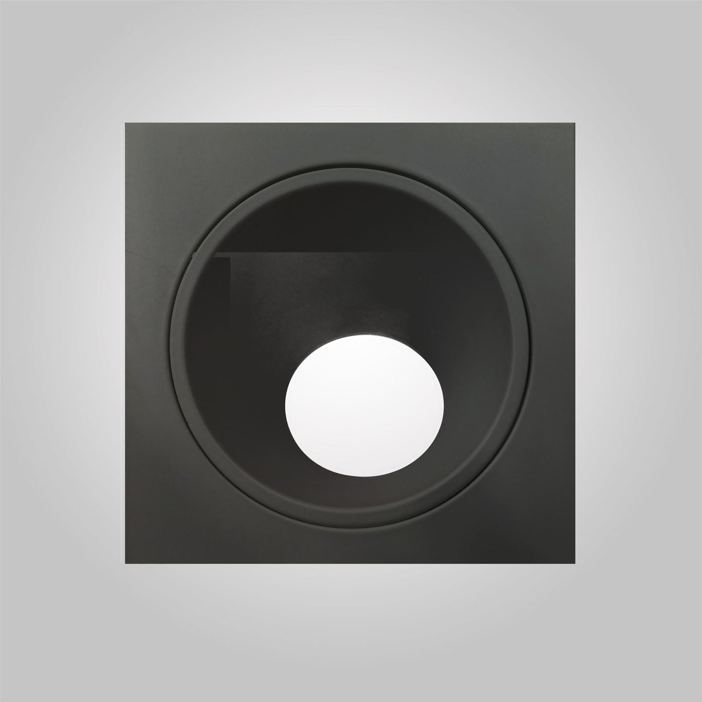 Mantra Fusion Brandon Recessed Downlight Square, 1 x GU10 (Max 12W), Matt Black, Cut Out: 98mm, Lampholder Included