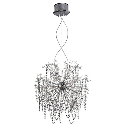 Diyas Lexi 85cm  22 Light G4 Polished Chrome/Crystal, NOT LED/CFL Compatible Item Weight: 15kg Ceiling Pendant Light Fitting