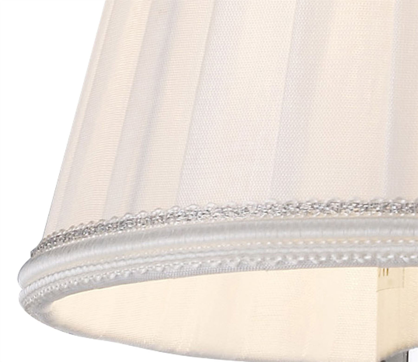 Diyas Willow Clip On Shade White 80/130mm x 110mm