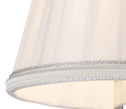 Diyas Willow Clip On Shade White 80/130mm x 110mm