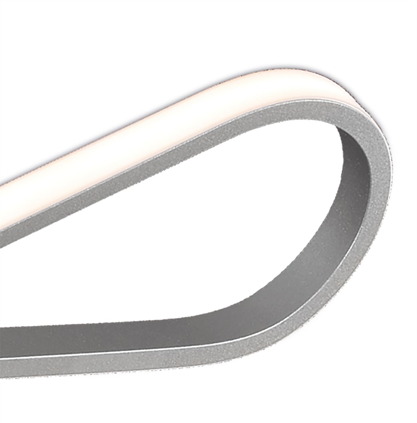 Mantra M5983 Bucle Wall Light 20W LED 3000K, 1750lm, Polished Chrome/White/Frosted Acrylic, 3yrs Warranty