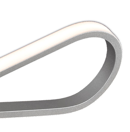 Mantra M5983 Bucle Wall Light 20W LED 3000K, 1750lm, Polished Chrome/White/Frosted Acrylic, 3yrs Warranty