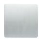 Trendi Artistic Modern Glossy Tactile Single Blanking Plate Silver ART-BLKSI
