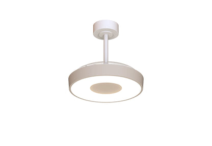 Coin Fan Mini Smart 40cm 36W LED Dimmable Ceiling With Built-In 25W DC Fan, 3000-5000K Remote, APP, Alexa & Google Voice Control, 5710lm, Beige