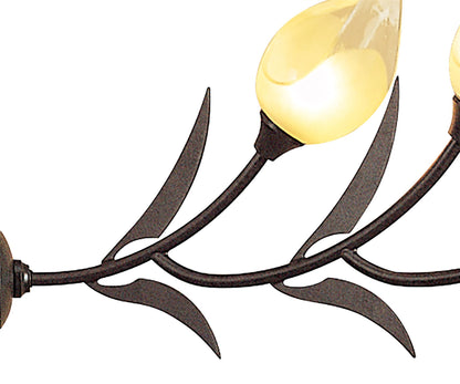 Mantra Holland Telescopic Linear Pendant Line 6 Light G9, Brown, Black Oxide