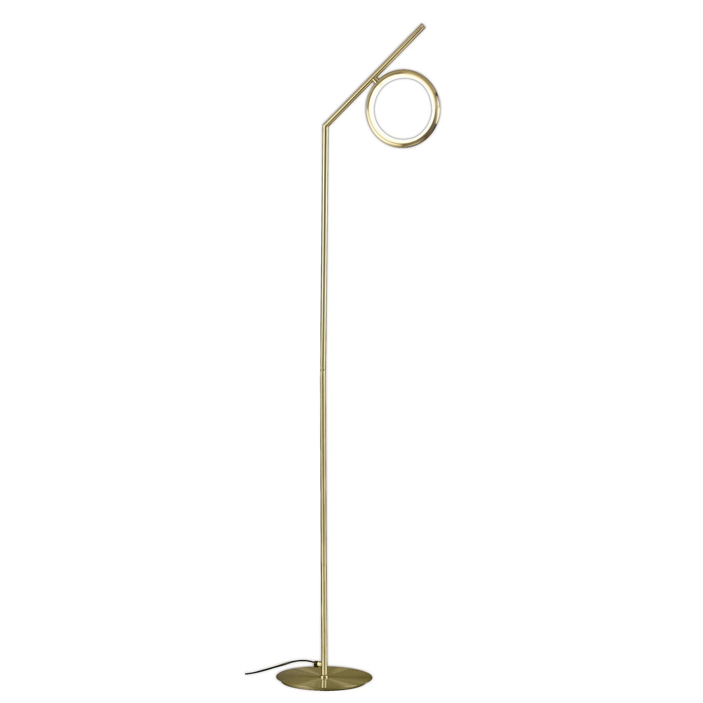 Mantra Olimpia Floor Lamp, 12W LED, 3000K, 900lm, IP20, Satin Gold, 3yrs Warranty