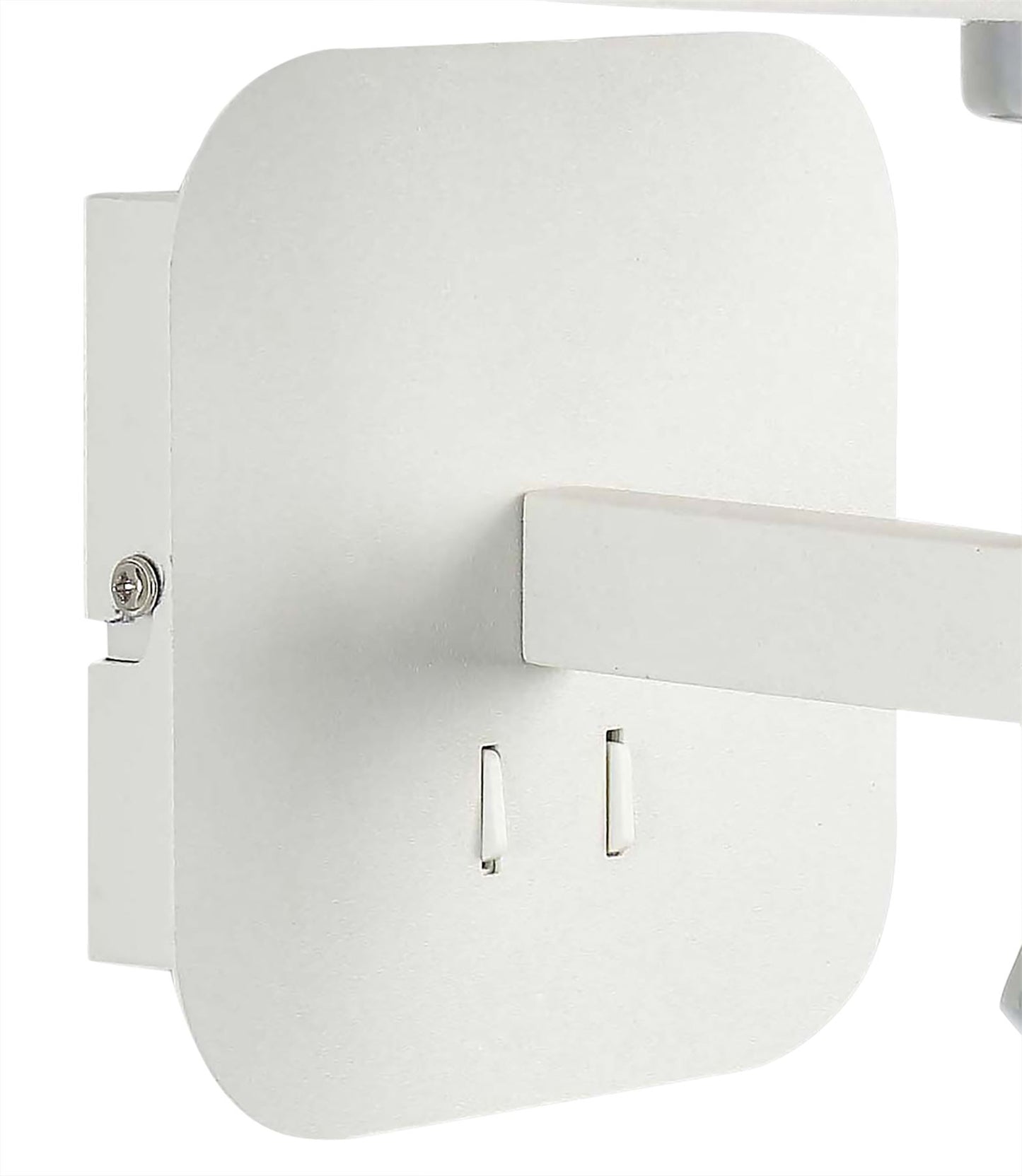 Mantra M5316 Habana Wall Light 1 Light WITHOUT SHADE E27 + Reading Light 3W LED 4000K, 200lm, Matt White/Polished Chrome, 3yrs Warranty