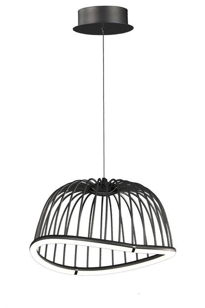 Mantra Celeste Pendant 41cm Round, 20W LED, 3000K, 1400lm, Black, 3yrs Warranty