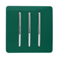 Trendi 3 Gang 2 Way Artistic Modern Glossy 10 Amp Rocker Tactile Light Switch Dark Green