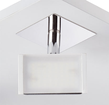 Mantra Fusion Filippo Spot Light 4 Light LED Square 20W 3000K, 1750lm, Matt White/Polished Chrome, 3yrs Warranty