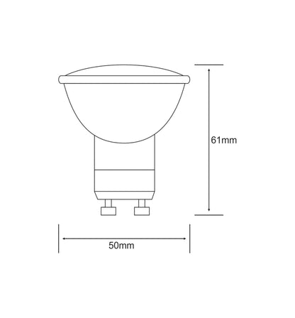 Luxram Extra Compact Supreme Reflector GU10 11W 2700K Compact