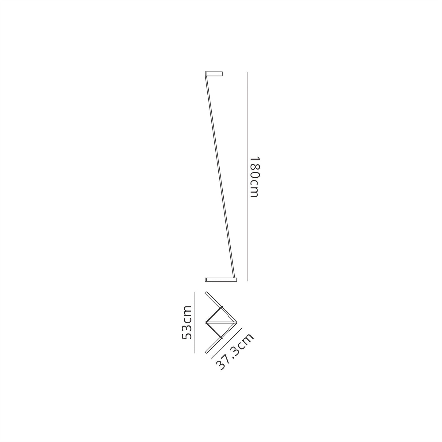 Mantra Vector Floor Lamp, 20W LED, 3000K, 1500lm, Gold, 3yrs Warranty
