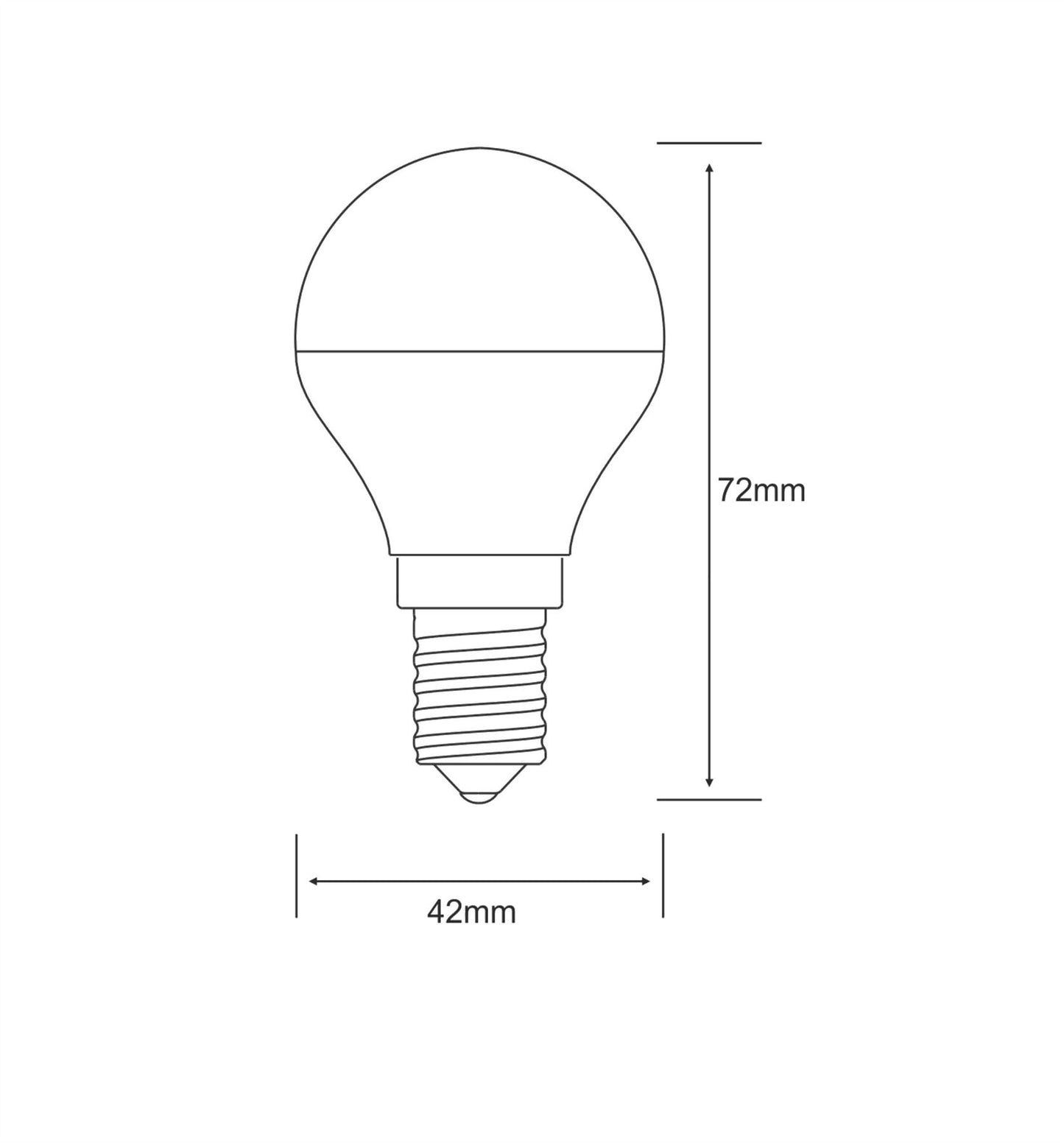 Luxram Kaleido LED Ball E14 Dimmable 3.5W Natural White 4000K, 270lm, Chrome Finish, 3yrs Warranty Crystal